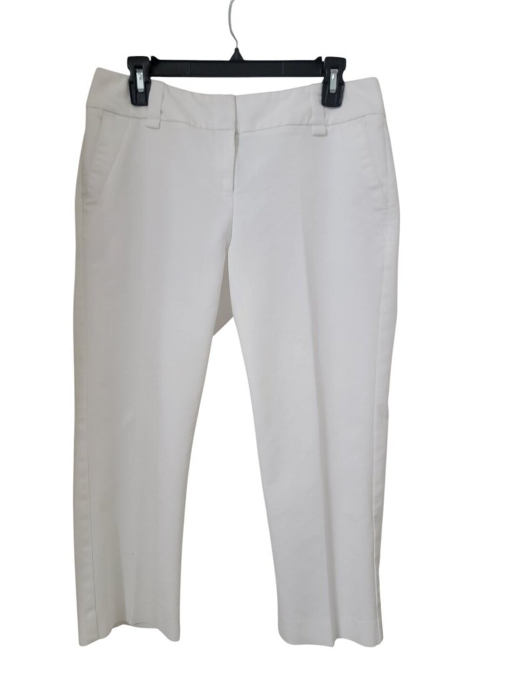 New York & Company Stretch Size 8 Average White Cropped Pants